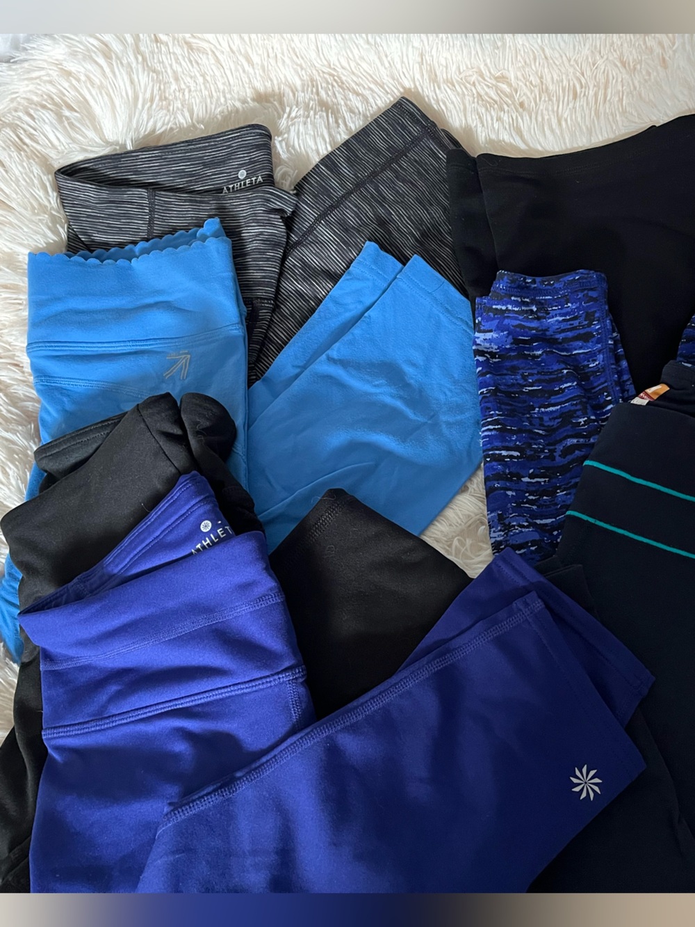 Athleta 7-Pair Leggings Bundle – XS, Great Condition, Name Brands
